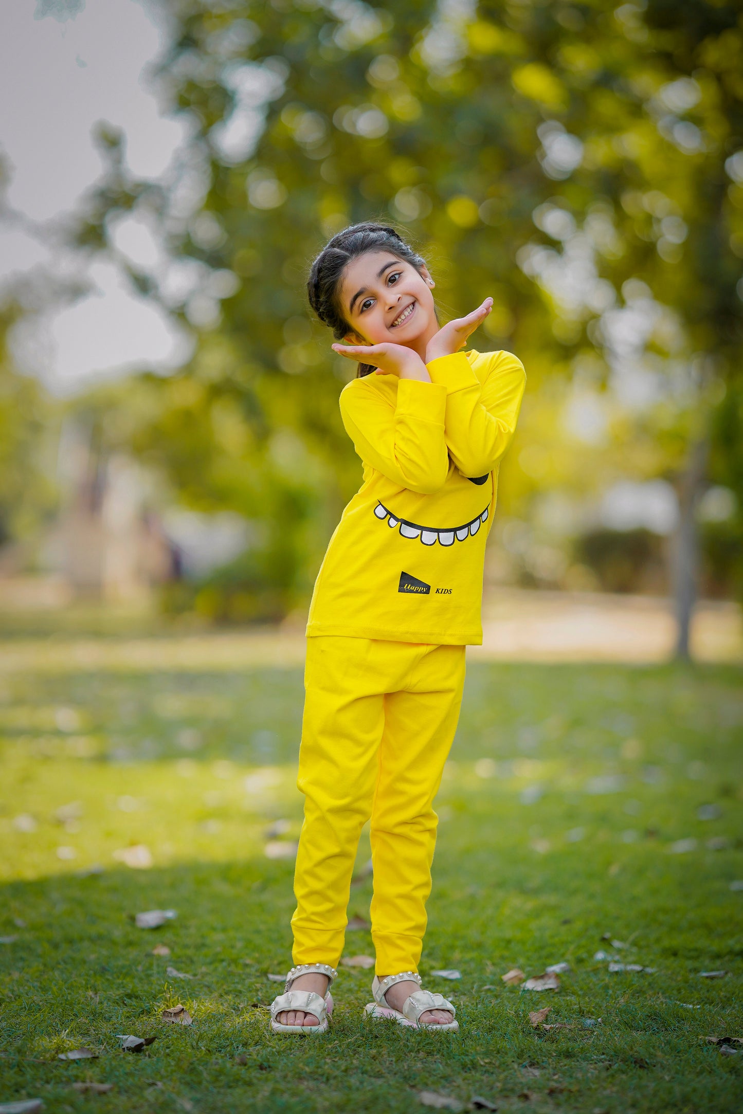 Yellow Smiley Kids Suit (Each)