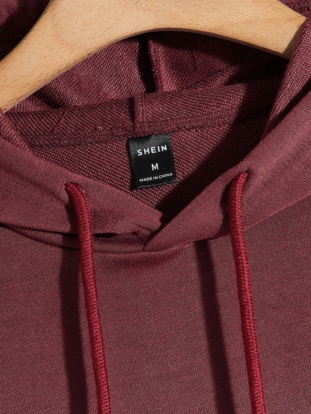 Winter Maroon Black Hoodie For Men