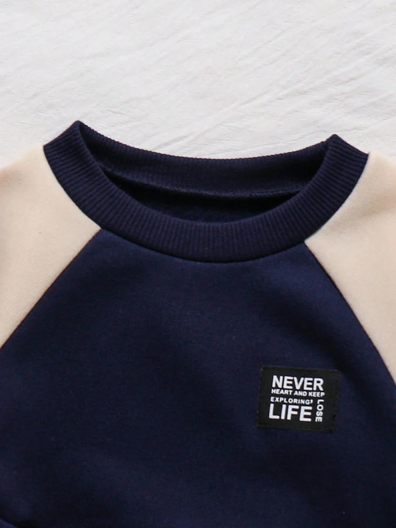 Navy Blue Contrast Printed Kids Winter Suit (Each)