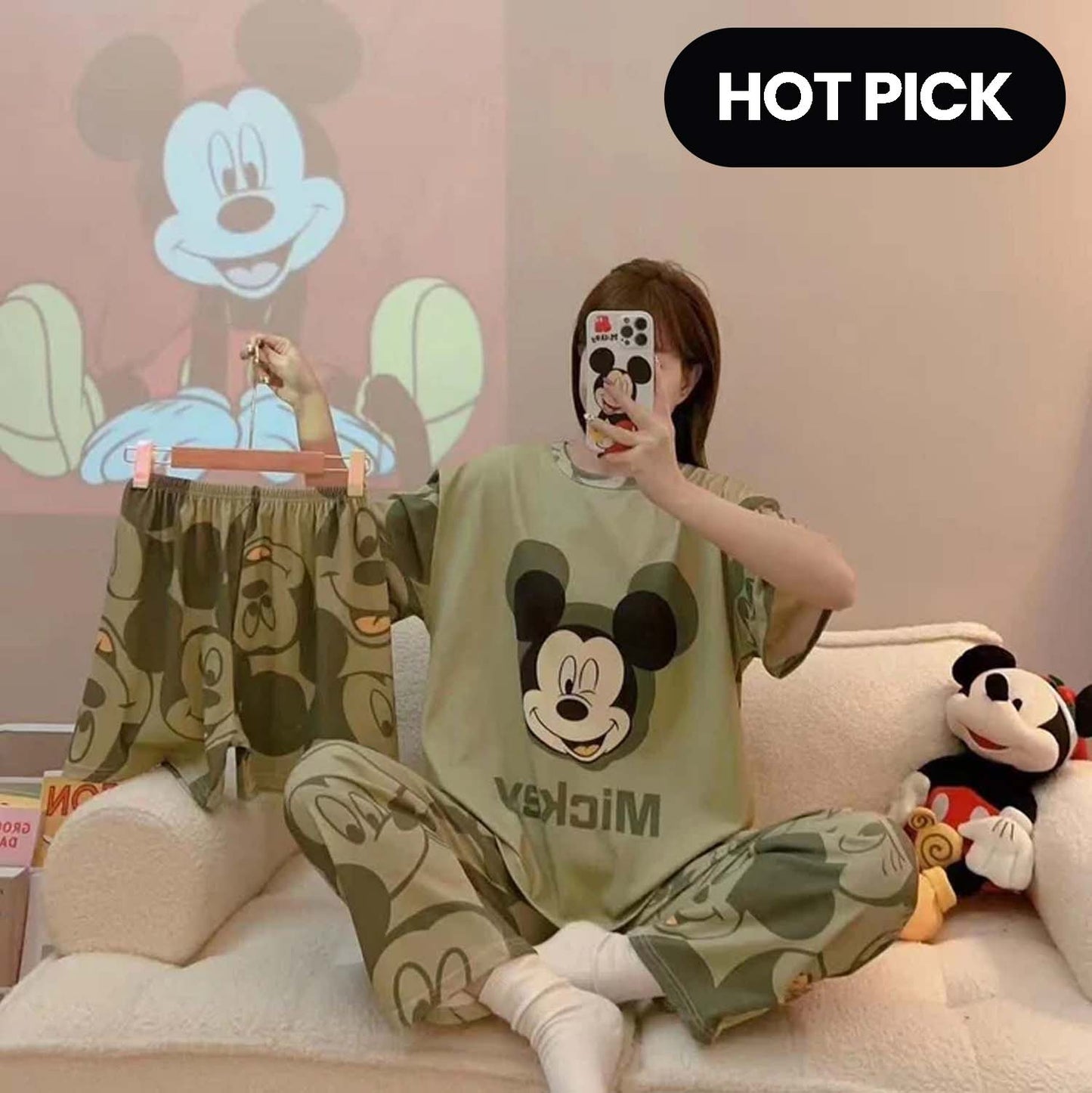 3 Piece Mickey Mouse Nightwear