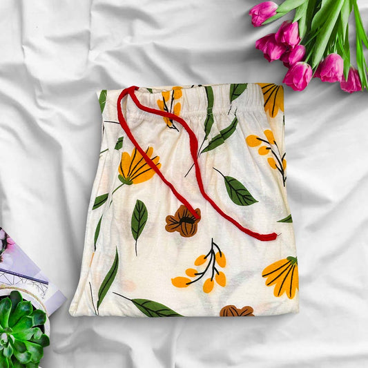 Trouser - Yellow Flower Pocket