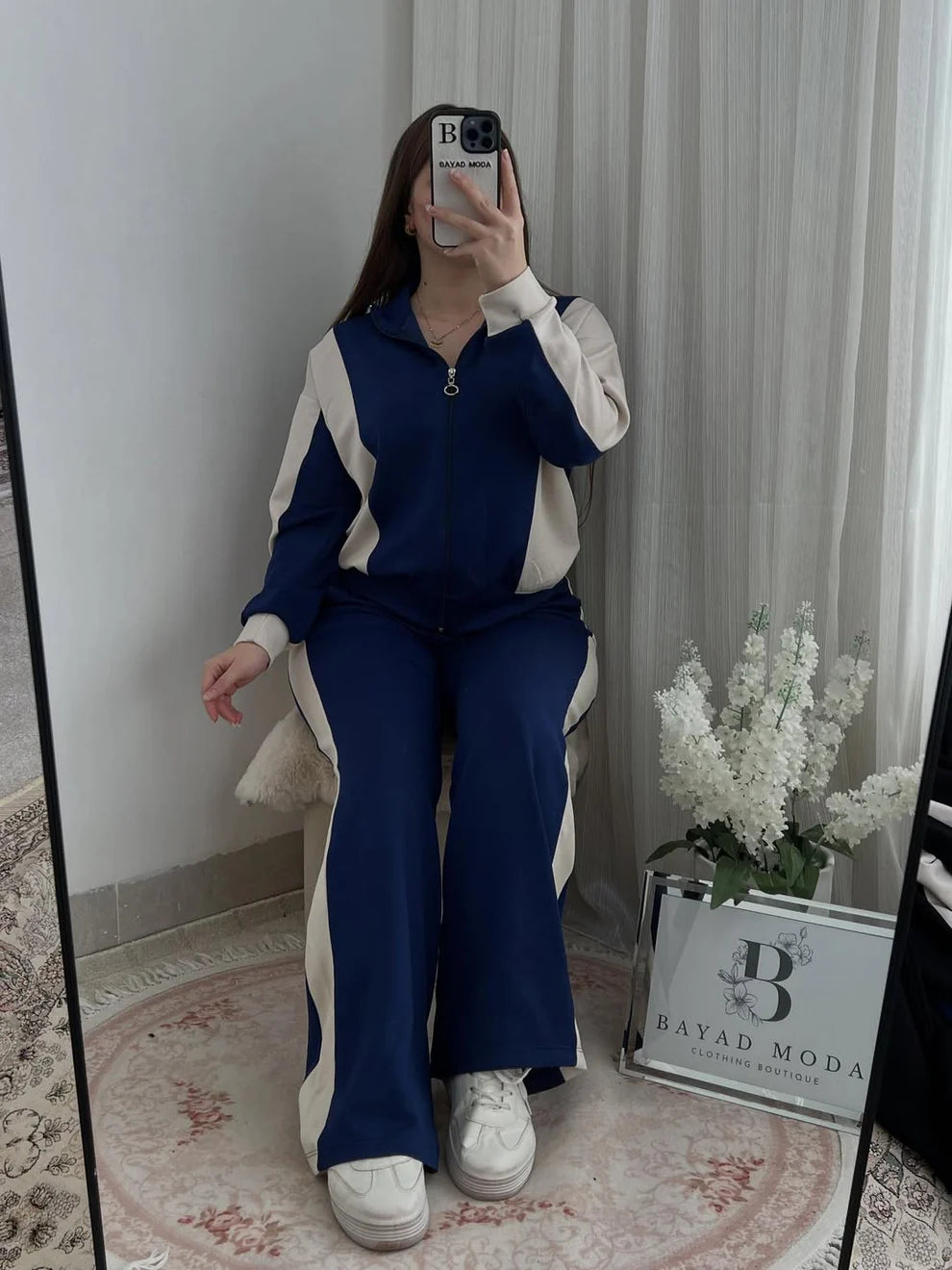 Winter Contrast Panel 2 PC Co-Ord Set