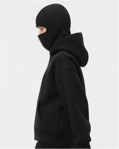 Balaclava Ninja Zipper Hoodie Jacket