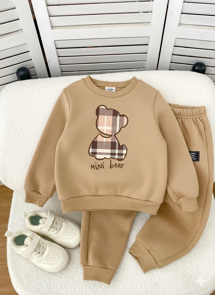 Mini Bear Printed Kids Winter Suit (Each)