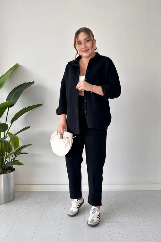 Winter Button Style 2 PC Co-Ord Set