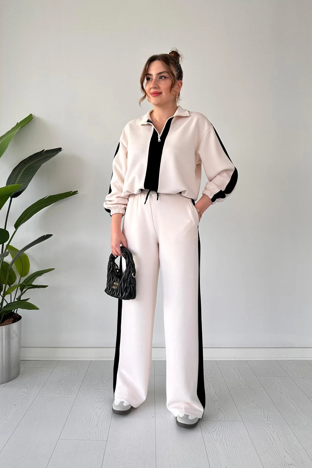 Winter Zipper Panel 2 PC Co-Ord Set