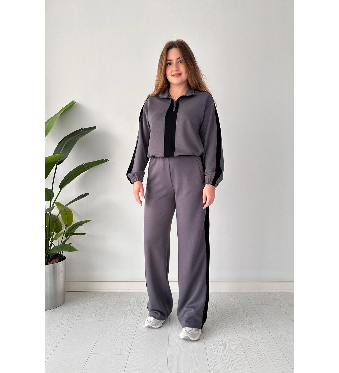 Winter Zipper Panel 2 PC Co-Ord Set