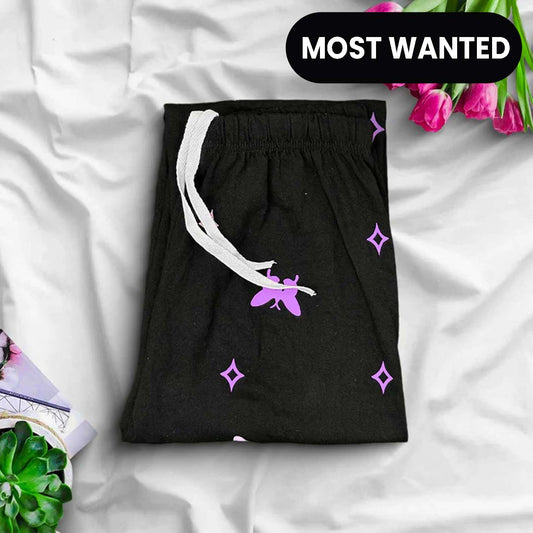 Trouser - Purple Heart and Butterfly